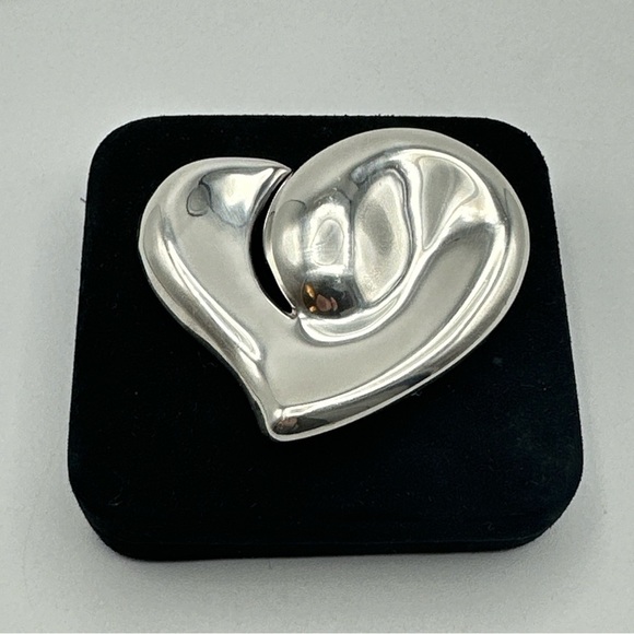 Tiffany & Co Elsa Peretti Lg. Heart Belt Buckle Sterling Silver 1978 Italy #682 - Picture 6 of 6